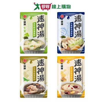 牛頭牌速神湯系列3包入(昆布野菜/和風鰹魚/剝皮辣椒/麻油鮮雞)【愛買】