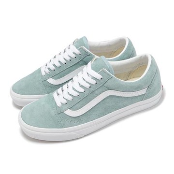 Vans 休閒鞋 Old Skool 男鞋 女鞋 綠 白 麂皮 復古 情侶鞋 板鞋 VN0A2Z42M8I