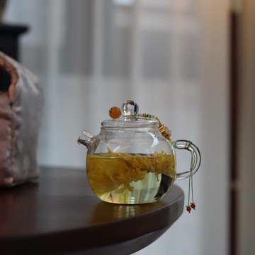 高硼硅耐熱玻璃茶壺品茗杯一壺兩杯旅行茶具戶外便攜式茶具套組