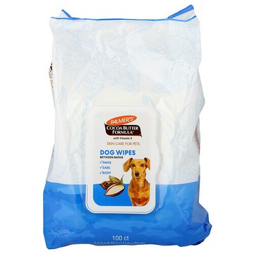 Palmer's for Pets, 維生素 E 椰子醬配方，狗狗專用清爽濕巾，100 片