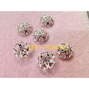 遇見～14K保色  GF09 花托 diy 飾品配件材料隔珠 金色花帽 銀色花帽 串珠隔片