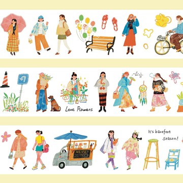 【膠帶】街角 PET 和紙膠帶 切膜 手帳隨心配 6.8米卷