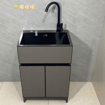【免運】304不銹鋼水槽 太空鋁洗手臺 洗衣櫃 洗衣槽 陽臺洗衣櫃 落地洗手槽 戶外洗手池 洗手盆 洗菜池 流理臺