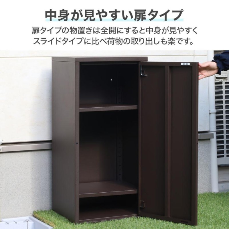 500円オフ☆LINE限定】 物置 屋外 倉庫 小型 収納庫 棚 高さ84cm 可動