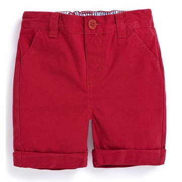 英國 JoJo Maman BeBe - 嬰幼兒/兒童100% 純棉短褲-閃亮紅