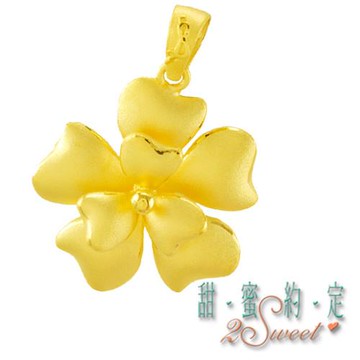 【甜蜜約定】純金墜飾-約重1.85錢(PE-S2963)