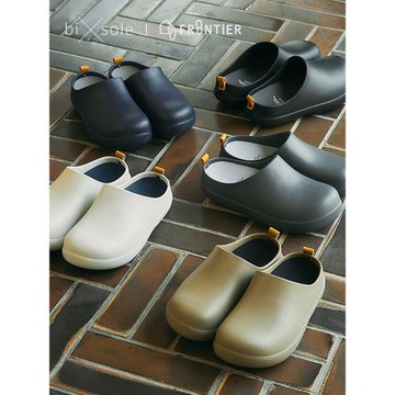 日本bisole包頭拖鞋女EVA居家外穿手術拖鞋防水防油防滑廚師鞋男