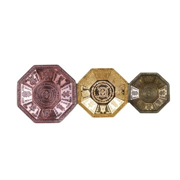 🔥轉轉運台灣現貨🔥 八角煙供盤 12公分 食子香 塔香 供佛 六字金剛咒 火供盤 施食盤