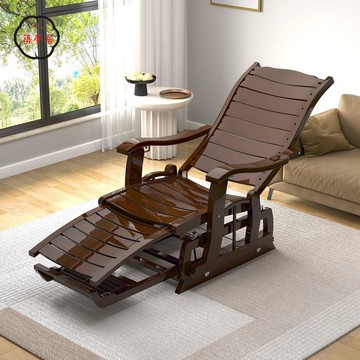 工廠直銷 戶外折疊床 躺椅 竹搖搖躺椅 家用成人休閑陽臺折疊午休老人懶人舒適肯 高檔睡椅