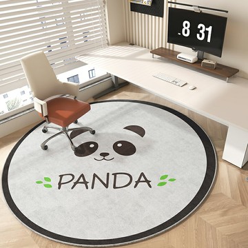 圓地墊 圓形地墊 地毯地墊 圓形地毯臥室電腦轉椅地墊客廳地板保護墊子防滑耐臟家用書房腳墊『ZW4557』