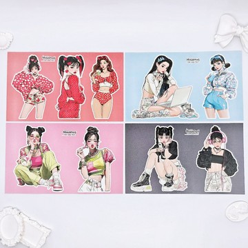 Y2K 風格仕女貼紙