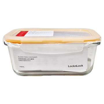 LocknLock 樂扣樂扣 GLASS 玻璃保鮮盒 LLG429E 740mL  1個
