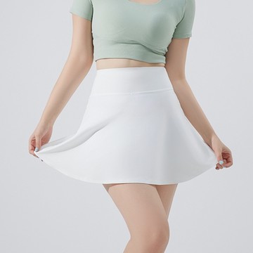 [巴黎精品] 瑜珈裙運動半身裙-高腰大碼彈力防曬女裙子3色a1hk26