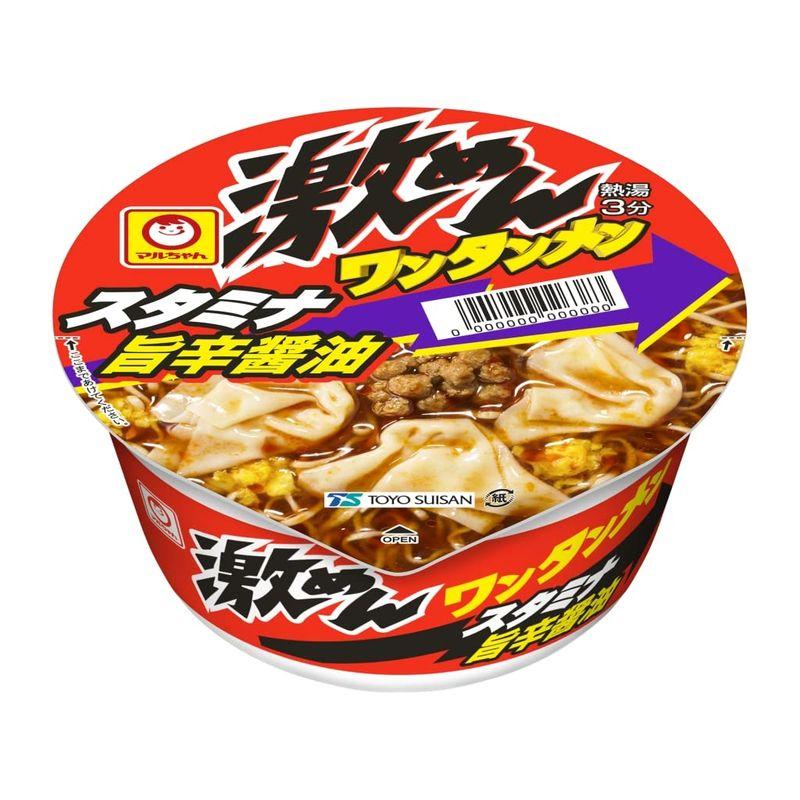 東洋水産 激めんワンタンメン スタミナ旨辛醤油 97g×12個