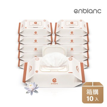 【廠商直送】(箱購)ENBLANC純水濕紙巾74抽10包-蓮花
