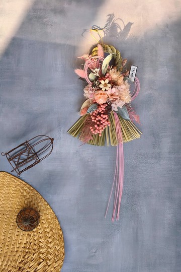 新春祈福注連繩掛飾永生繡球花水引線造型開幕誌慶新居落成迎春