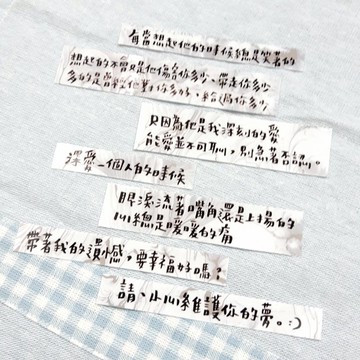 / 那些說出口的、那些沒說出口的—給過去 / 透明特殊字手寫貼紙組