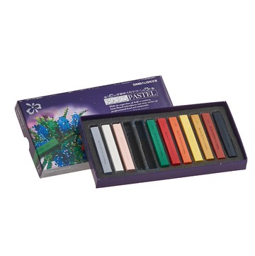 SIMBALION 雄獅 硬式粉彩組  12色  1組