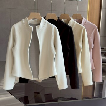 外套 INS韓系時尚運動石墨烯保暖夾克短版外套女生秋冬穿搭薄外套大尺碼女裝 10645