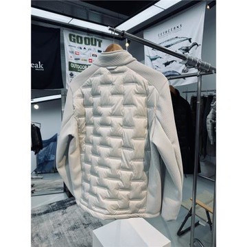 壓膠防鉆絨中間層內膽男女通用戶外機能防風保暖立領羽絨服外套