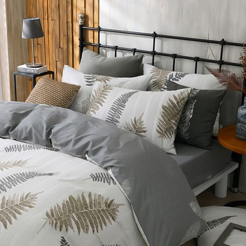 鴻宇 C20105 純棉薄被套 180x210CM  雙人  葉夜