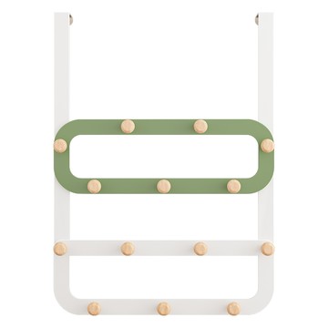 多排門後鉤 綠色