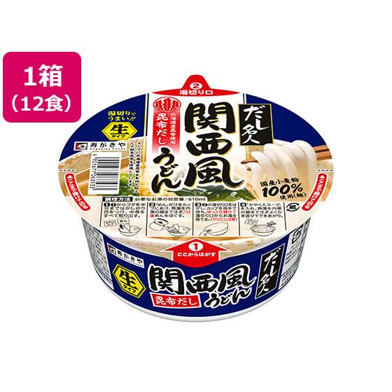 寿がきや カップだし名人関西風うどん 12食