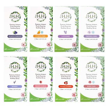 HH 私密潔淨舒緩噴霧 50ml (黑醋栗、柑橘涼感、悠然木質、清新花香、甜蜜荔枝)【優．日常】