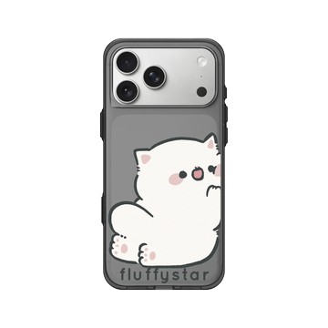 iPhone 17 Pro Max Clear (相機按鈕) 酷墨灰 - fluffystar 毛絨絨星人 - Nini貼貼