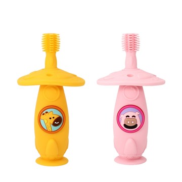 加拿大 Marcus & Marcus 360度矽膠固齒訓練牙刷/幼兒牙刷(2款可選)