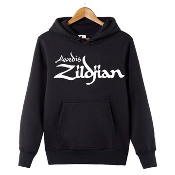 Zildjian知音镲片小A大K鼓手連帽加絨加厚衛衣音樂周邊演出帽衫