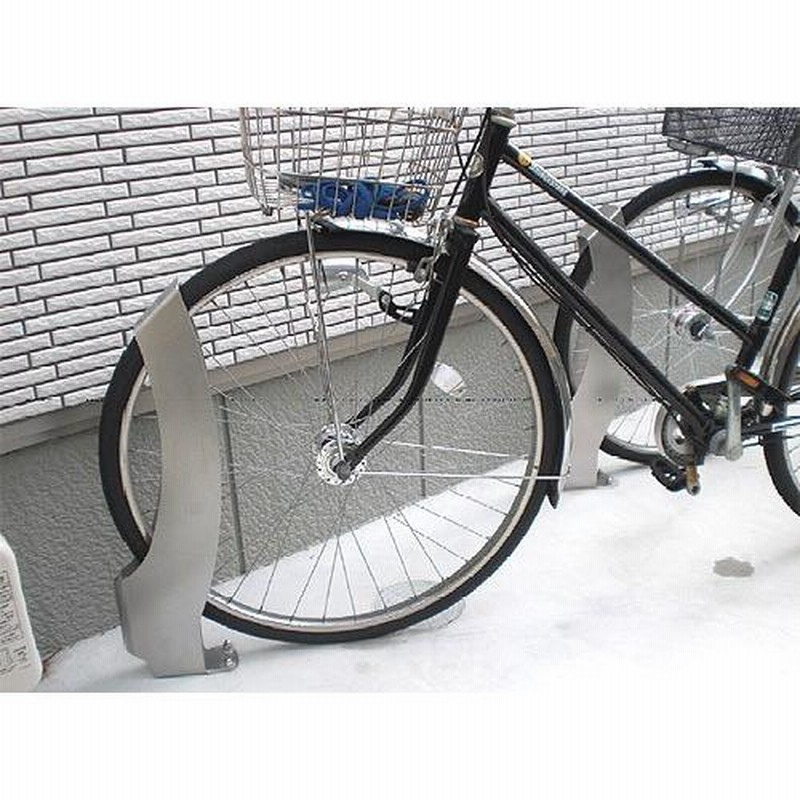 サイクルスタンド ステンレス 床付け 1台 用 日本製 自転車スタンド