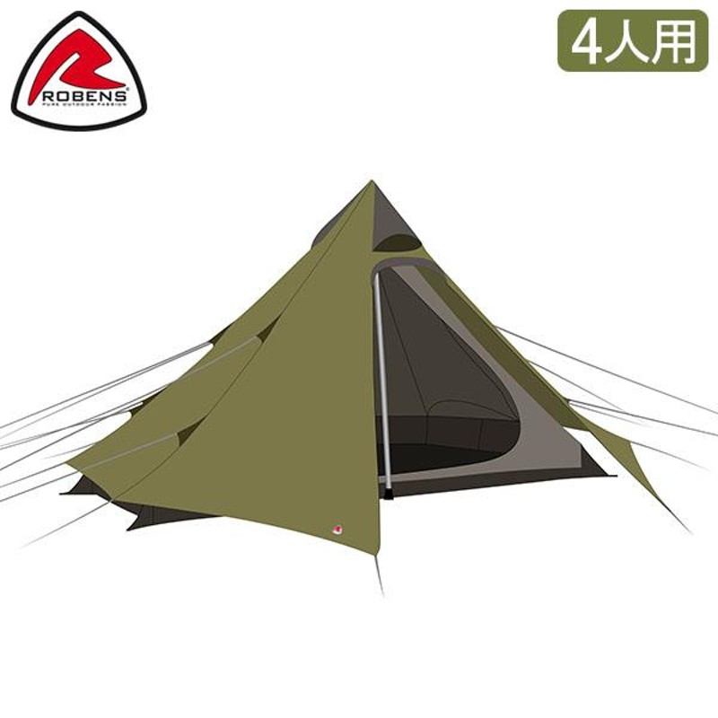 ローベンス Robens テント 4人用 グリーンコーン 130253 Green Cone 4 Trail Tents トレイルシリーズ |  LINEブランドカタログ