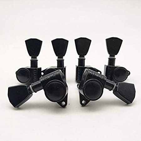 Guitar Parts Black 3L3R Grover Guitar Machine Tuners Tuning Pegs Set Made i