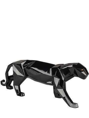 Glazed Panther Figurine
