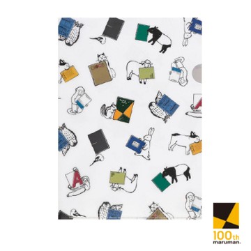 日本 Maruman 100周年限定版 A4資料夾(動物嘉年華)