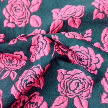 【永樂2048】粉色玫瑰提花 夏天裙子服裝 旗袍 手工包包布料diy