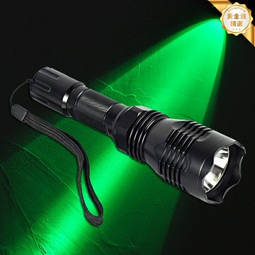 【多光強遠射】戰術手電筒 強光手電 戶外手電 18650手電 紅綠藍三色光源 500米遠射 可充電 軍迷戶外搜救必備