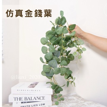 現貨🔺仿真金錢葉｜綠色藤蔓｜綠葉子｜綠植裝飾 假花 假葉｜居家風水擺件 招財樹 開運招財擺設 店面佈置 花牆 婚禮佈置
