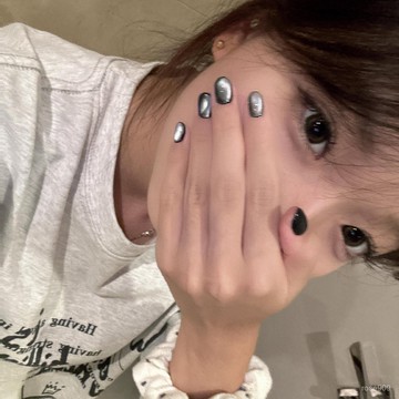 ✨Hannah✨【魔法世界】超酷闇黑貓眼穿戴甲純手作簡約假指甲短款甲片成品精緻穿戴甲 X9EK