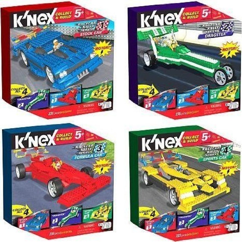K'Nex Race Collect and Build Car Rally Series Building Sets