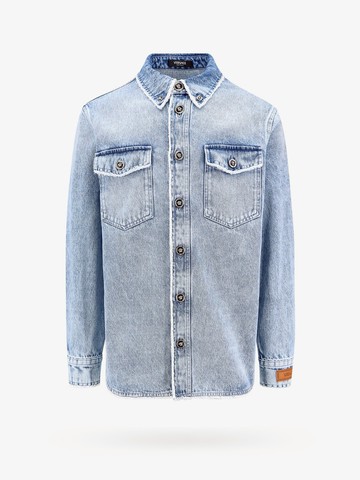 Denim shirt with medusa buttons - VERSACE - gender_Man