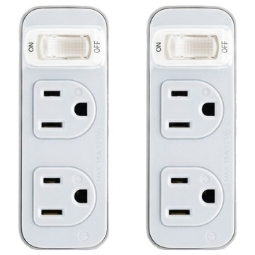 RONEVER 1切2座3轉2小壁插 ZPR-016  100mm  灰色  2個