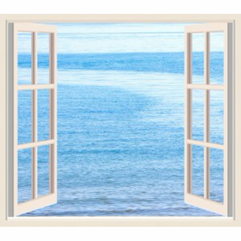 絵画風 壁紙ポスター 窓 窓の景色 窓枠 海 オーシャンビュー キャラクロ Wnd 003s2 594mm 524mm 通販 Lineポイント最大1 0 Get Lineショッピング