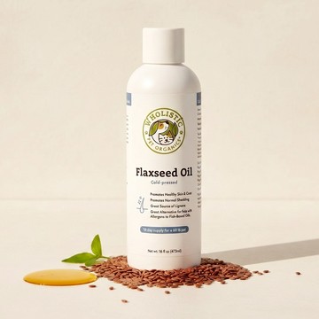 【Wholistic Pet Organics 護你姿】亞麻籽油 Flaxseed Oil 全齡犬貓 寵物保健 維持心血管 維持免疫力 使毛髮濃密亮麗有光采