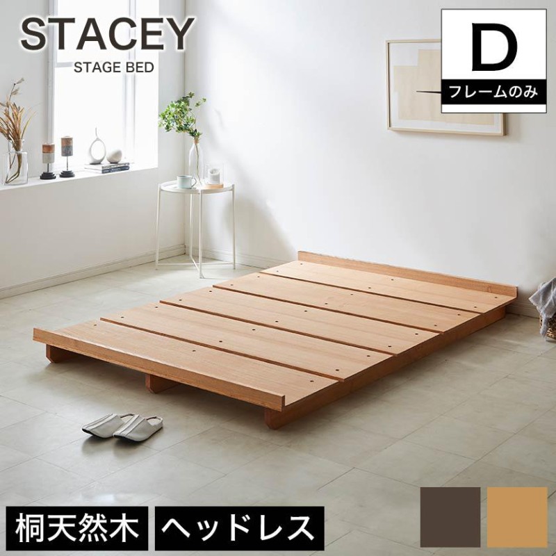 ネルコンシェルジュ ニトリ ヘッドレス セミダブルベッド SD 読ん bed