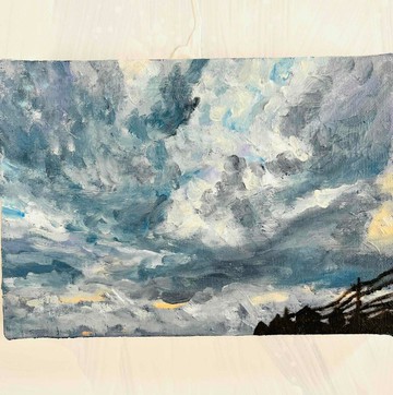 原畫 油畫「近所風景 20265」畫作・藝壇小品尺寸 (16×23cm)