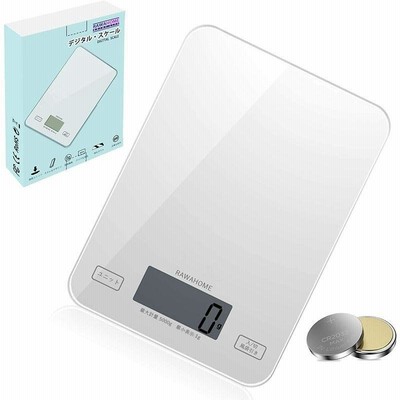 RAWAHOME デジタルスケール キッチンスケール キッチン電子スケール 高精度センサー 電子はかり 計量範囲1g~5kg 多機能 正確