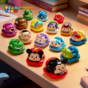 【迪士尼Disney】Tsum Tsum 組裝迴力車-巴斯光年/抱抱龍/三眼怪/熊抱哥/胡迪/翠絲/米奇/米妮/唐老鴨/黛絲【墊腳石】皮克斯Pixar 玩具總動員 小汽車