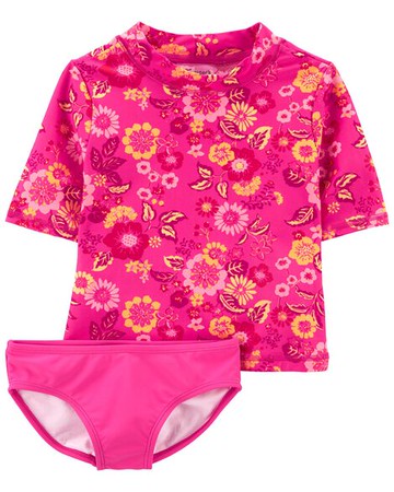 Kid Floral 2-Piece Rashguard Set